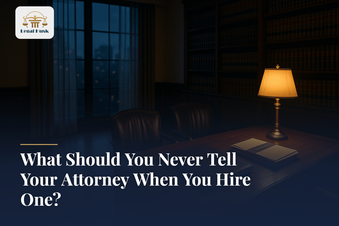 What Should You Never Tell Your Attorney When You Hire One?