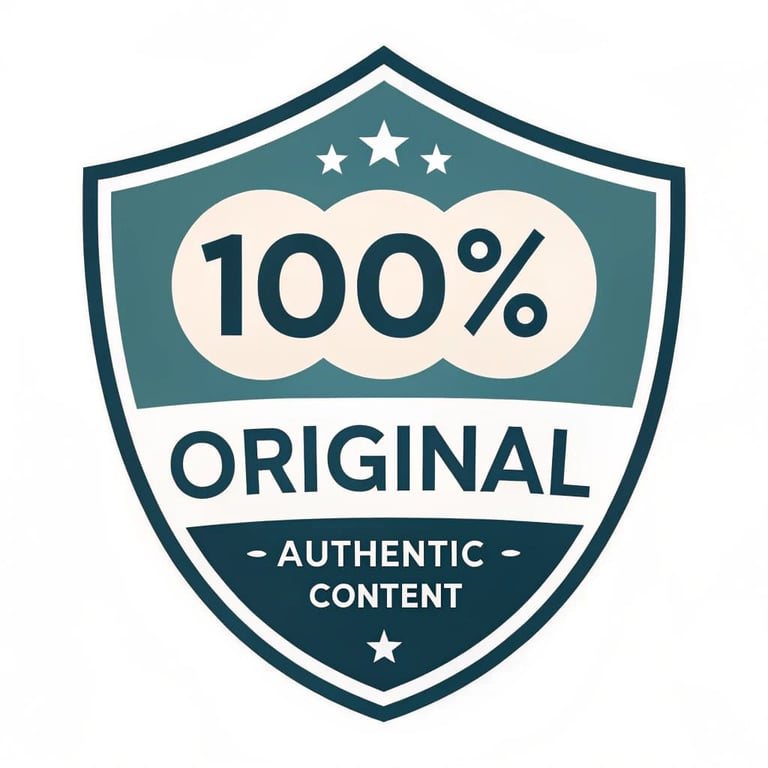 100% Original and Authentic Content