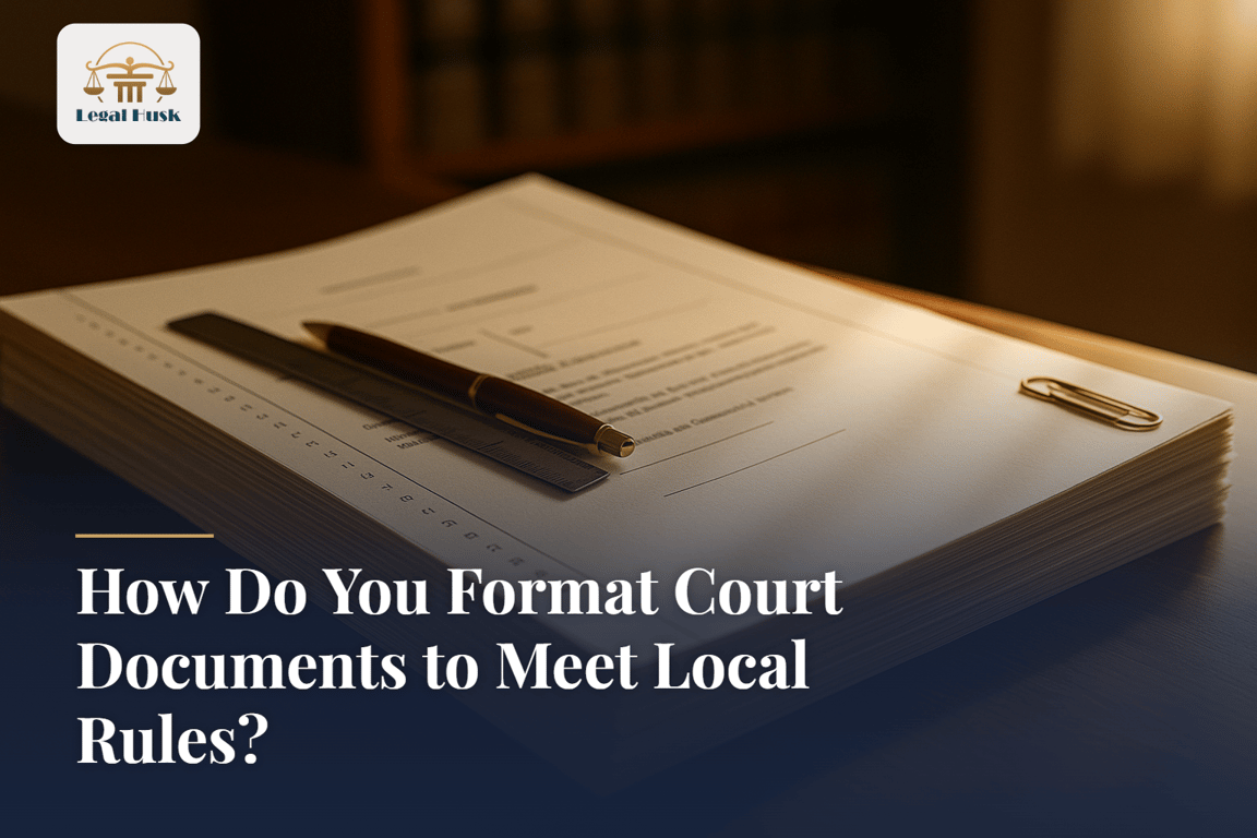 How Do You Format Court Documents to Meet Local Rules?