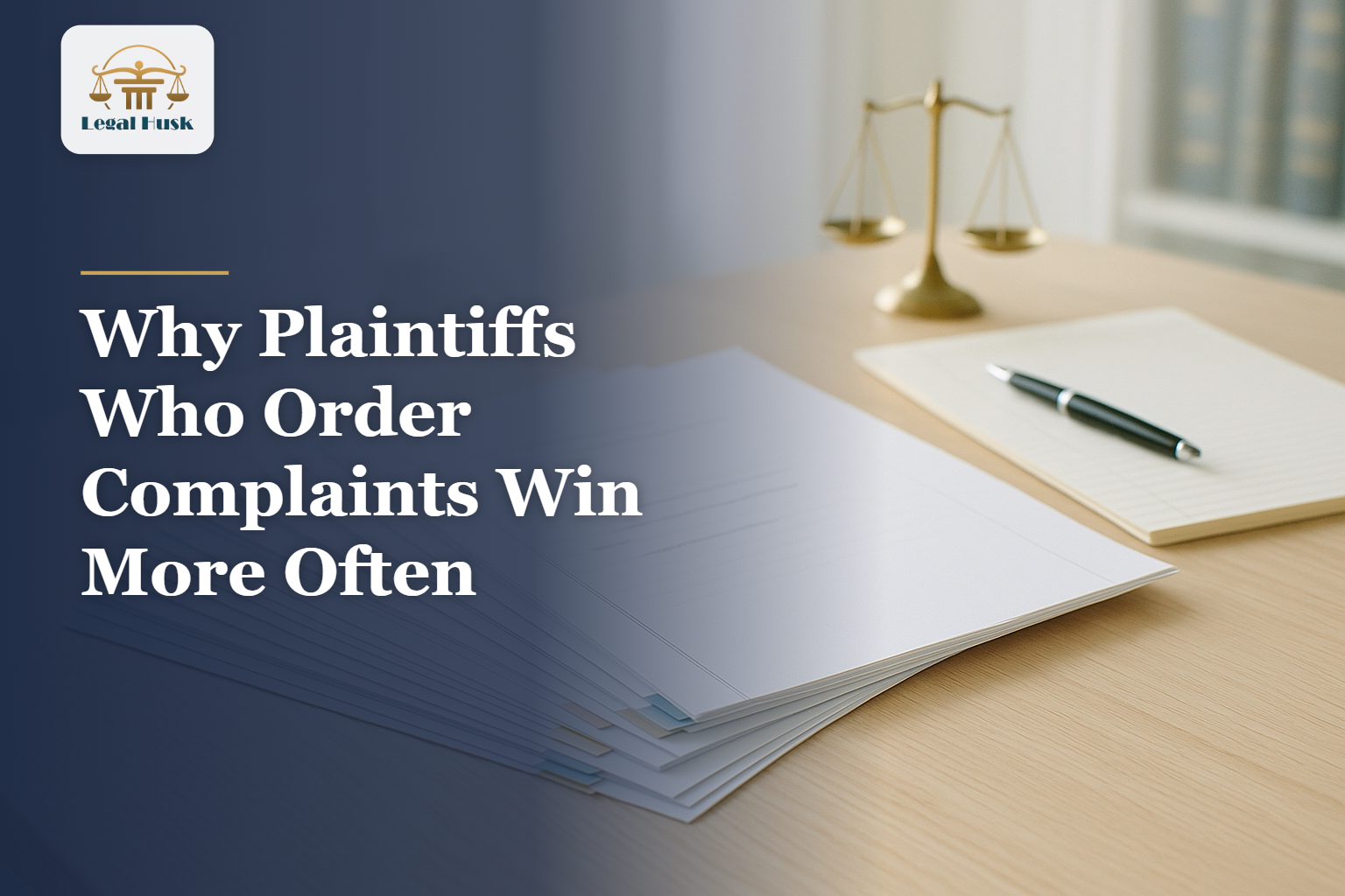 Why Plaintiffs Who Order Complaints Win More Often