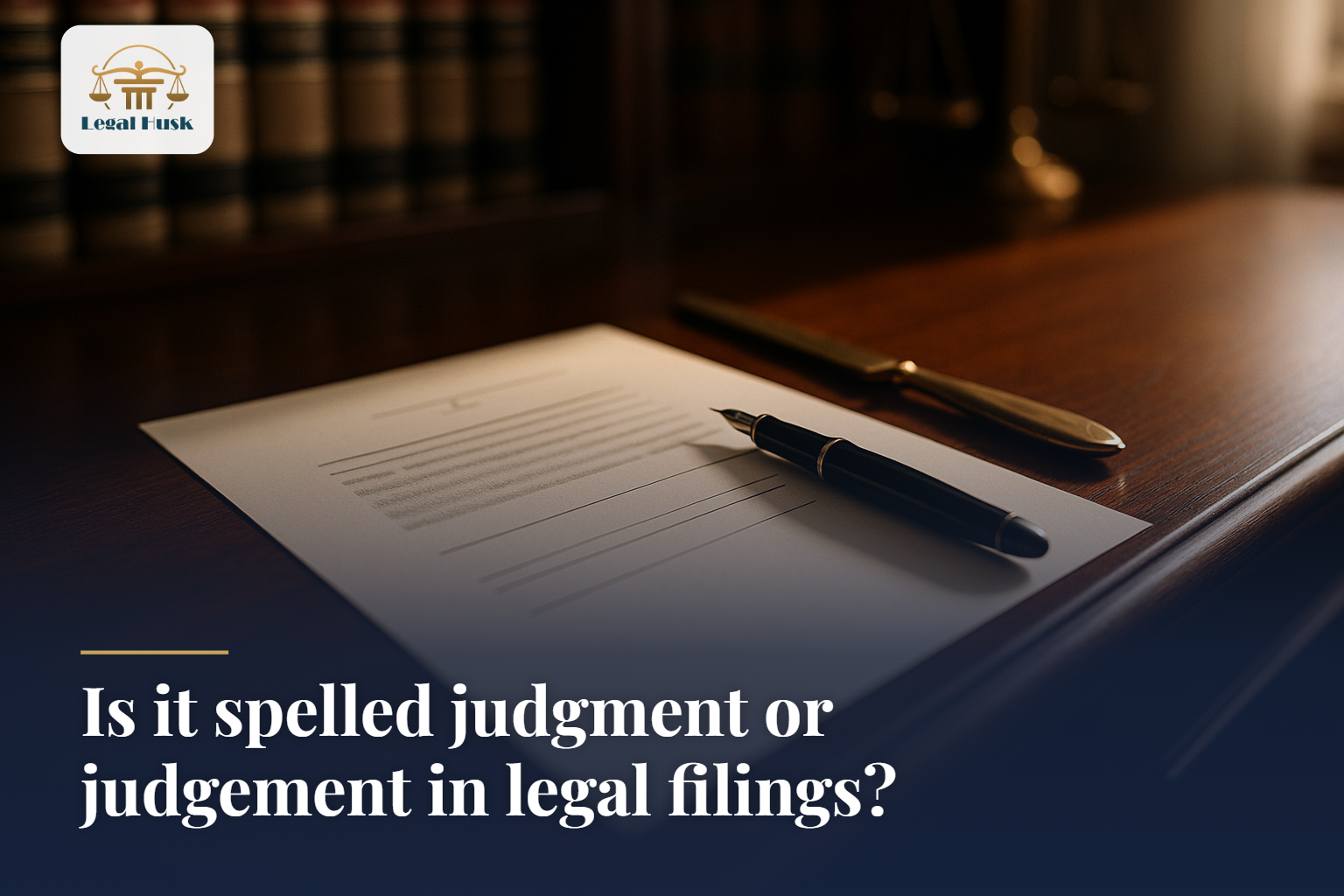 Is it spelled judgment or judgement in legal filings?