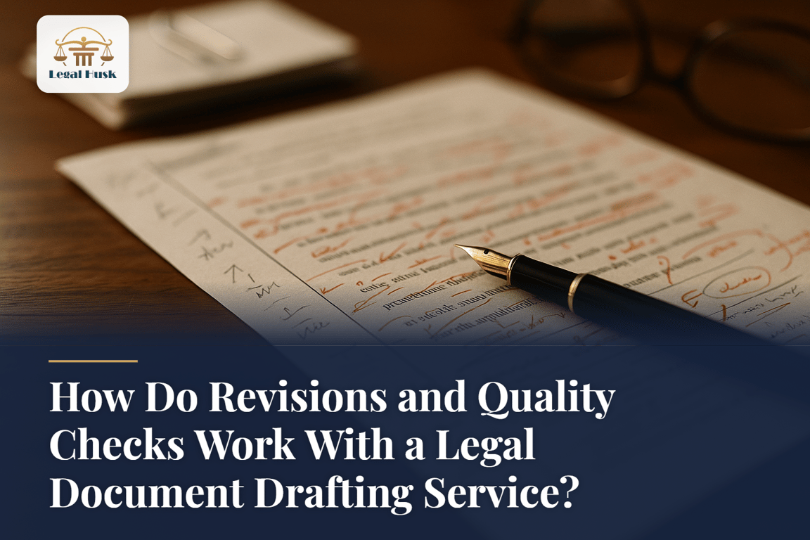 How Do Revisions and Quality Checks Work With a Legal Document Drafting Service?