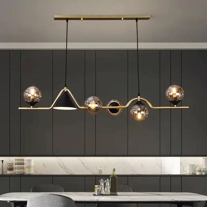 Modern Wave Linear Pendant Light