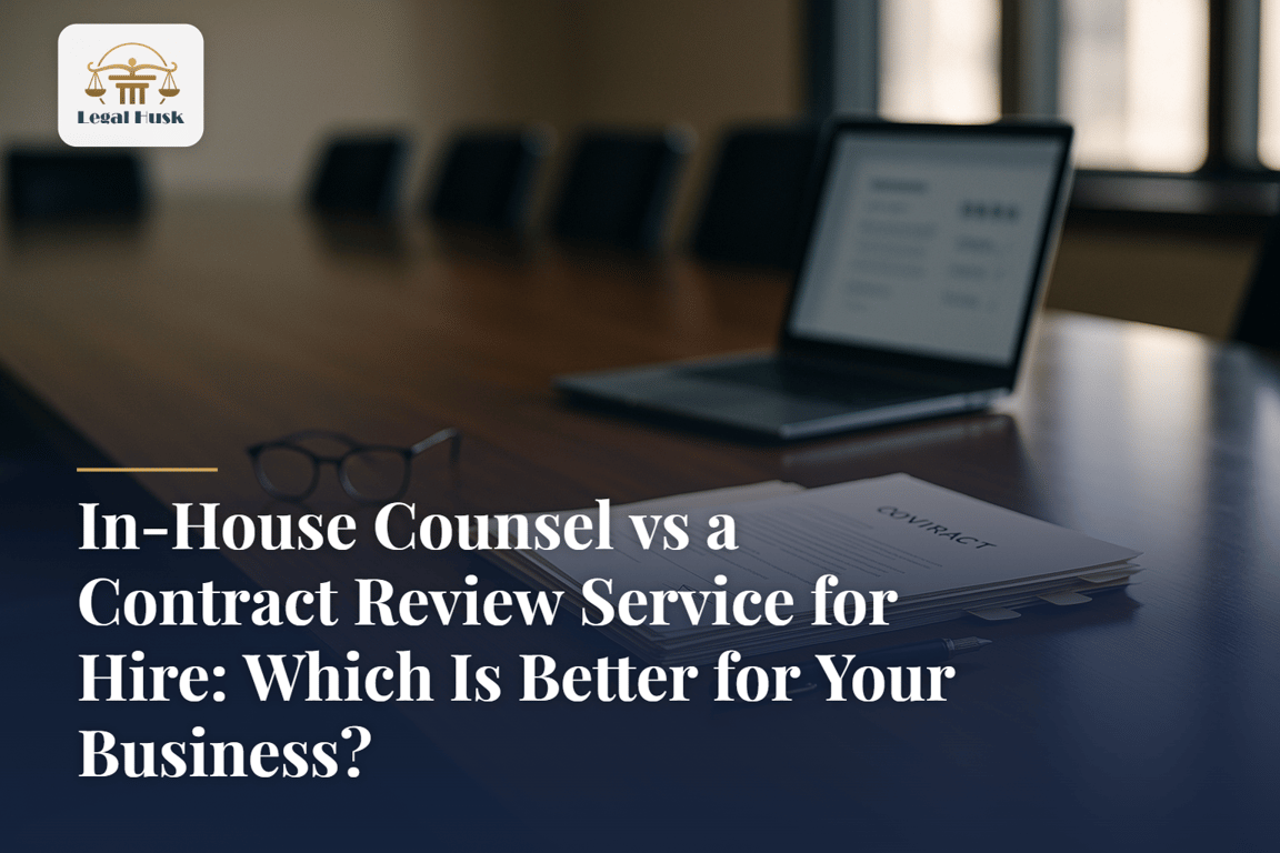 In-House Counsel vs a Contract Review Service for Hire: Which Is Better for Your Business?