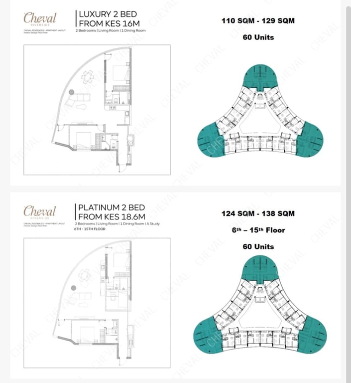 OFFPLAN ONE AND TWO BEDROOMS FOR SALE OFF RIVERSIDE DRIVE