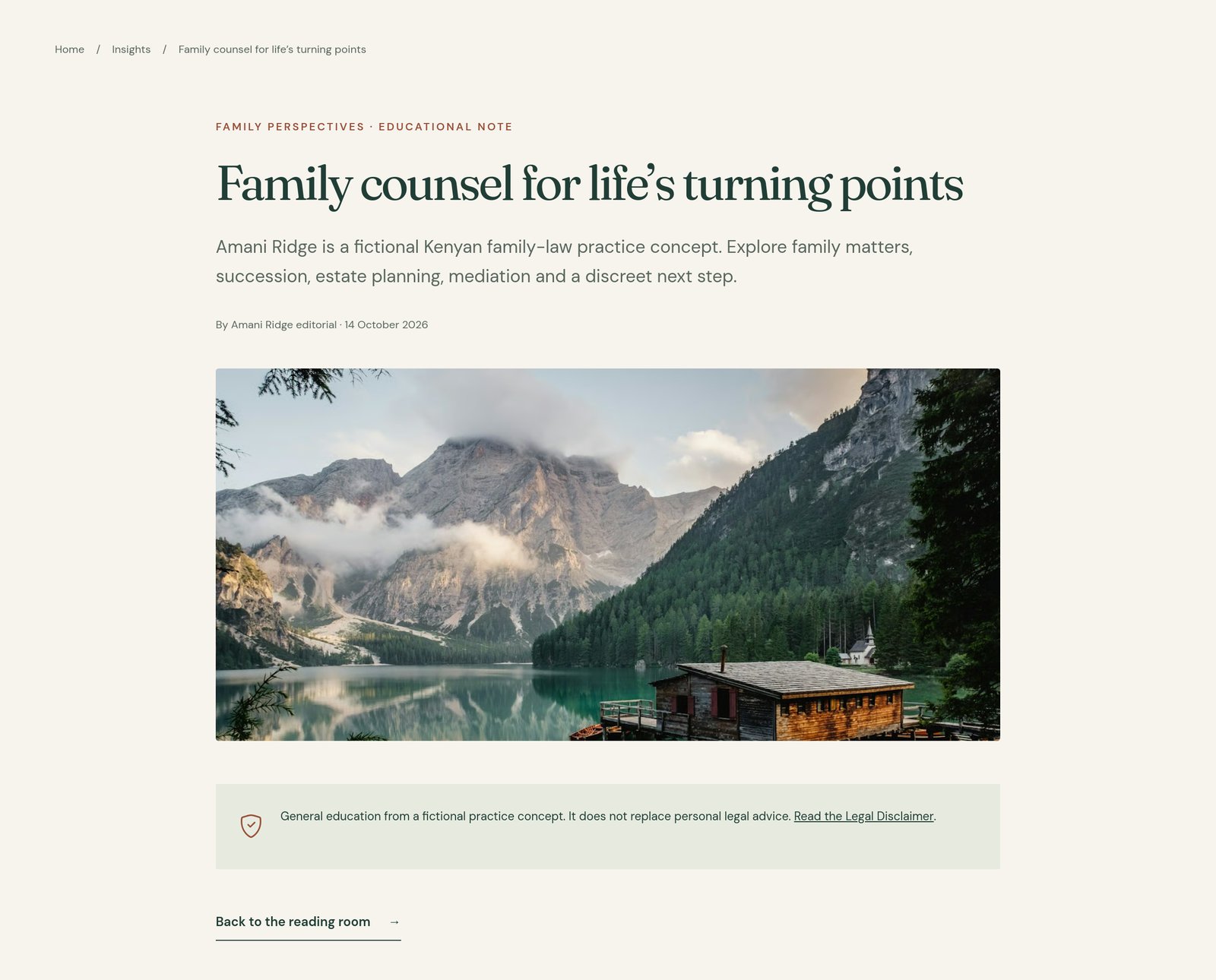 Article Content Section component