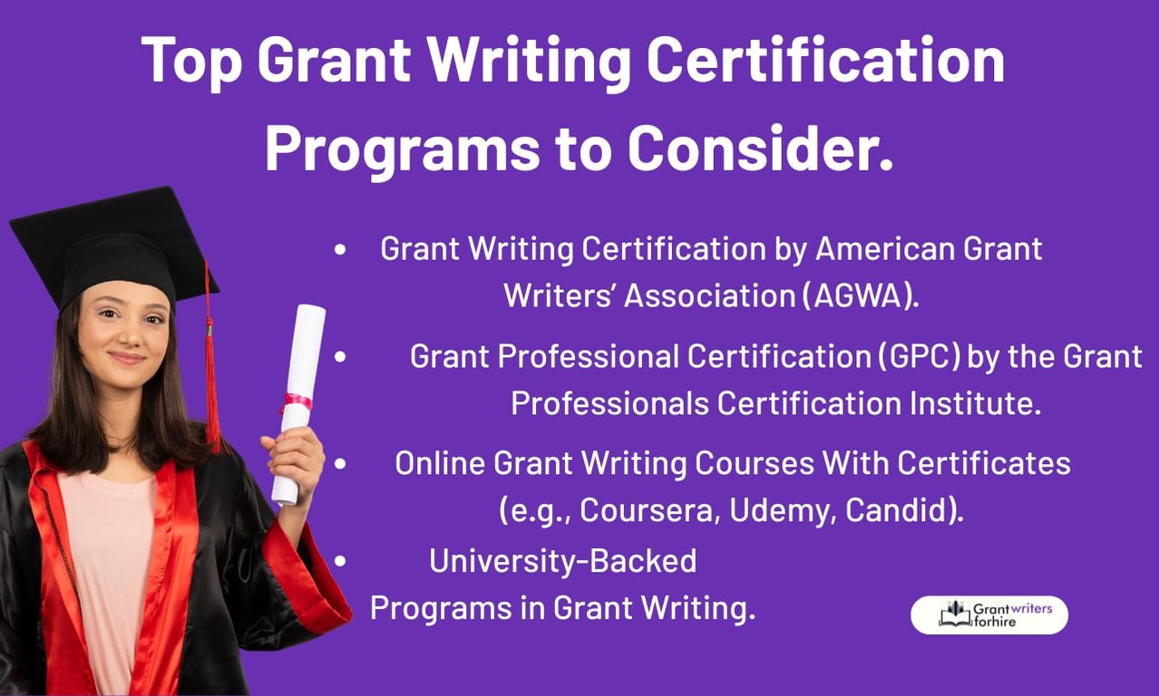 Top Grant Writing Certification Programs to Consider.