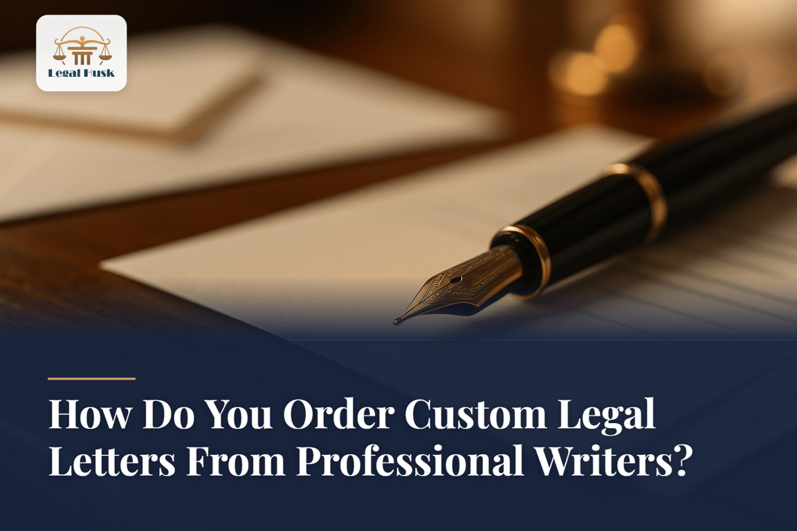 How Do You Order Custom Legal Letters From Professional Writers?