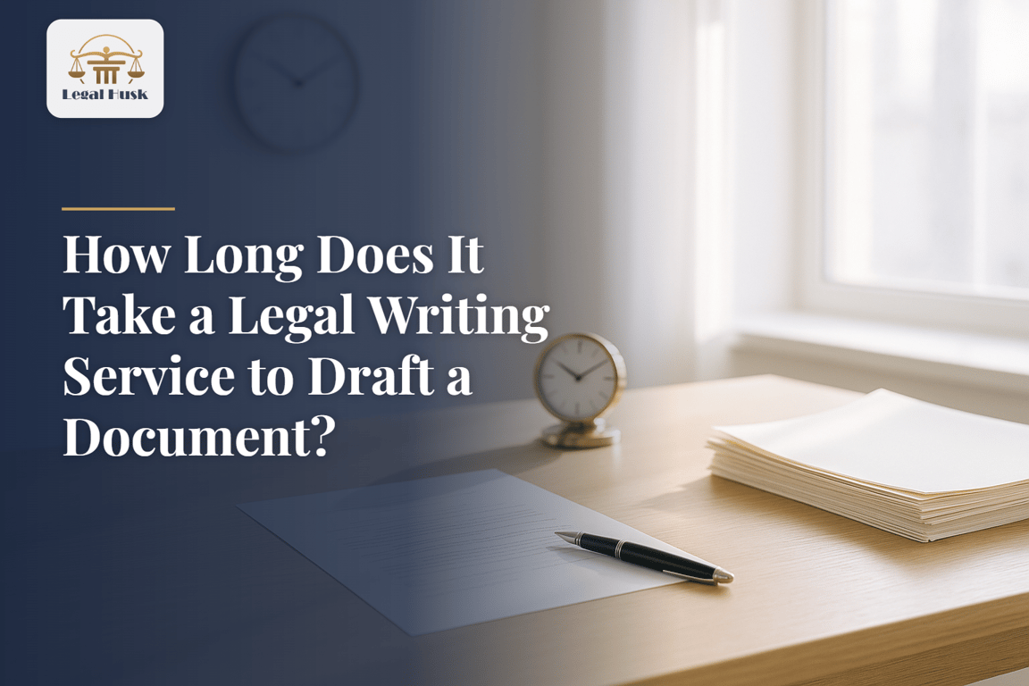 How Long Does It Take a Legal Writing Service to Draft a Document?