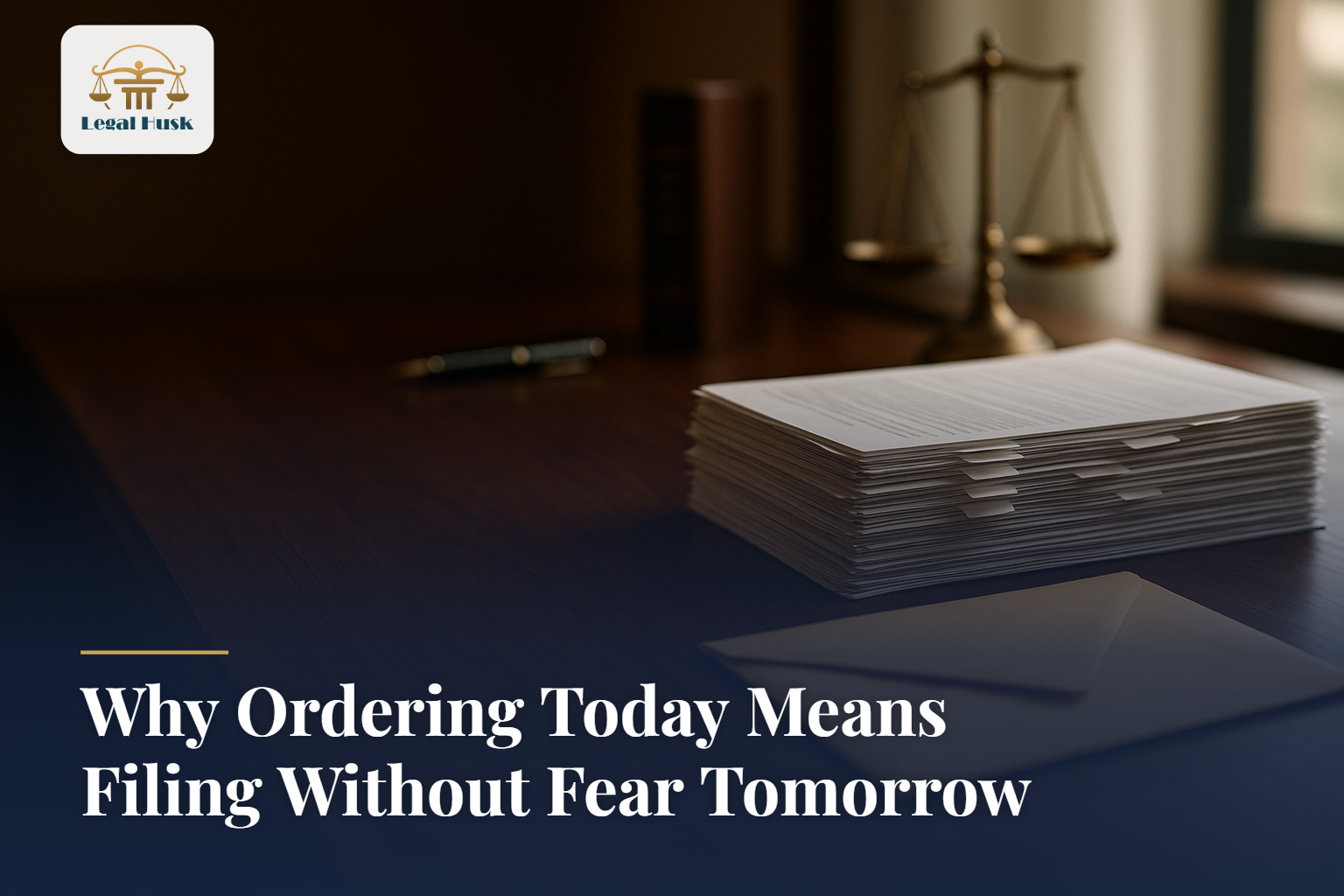 Why Ordering Today Means Filing Without Fear Tomorrow