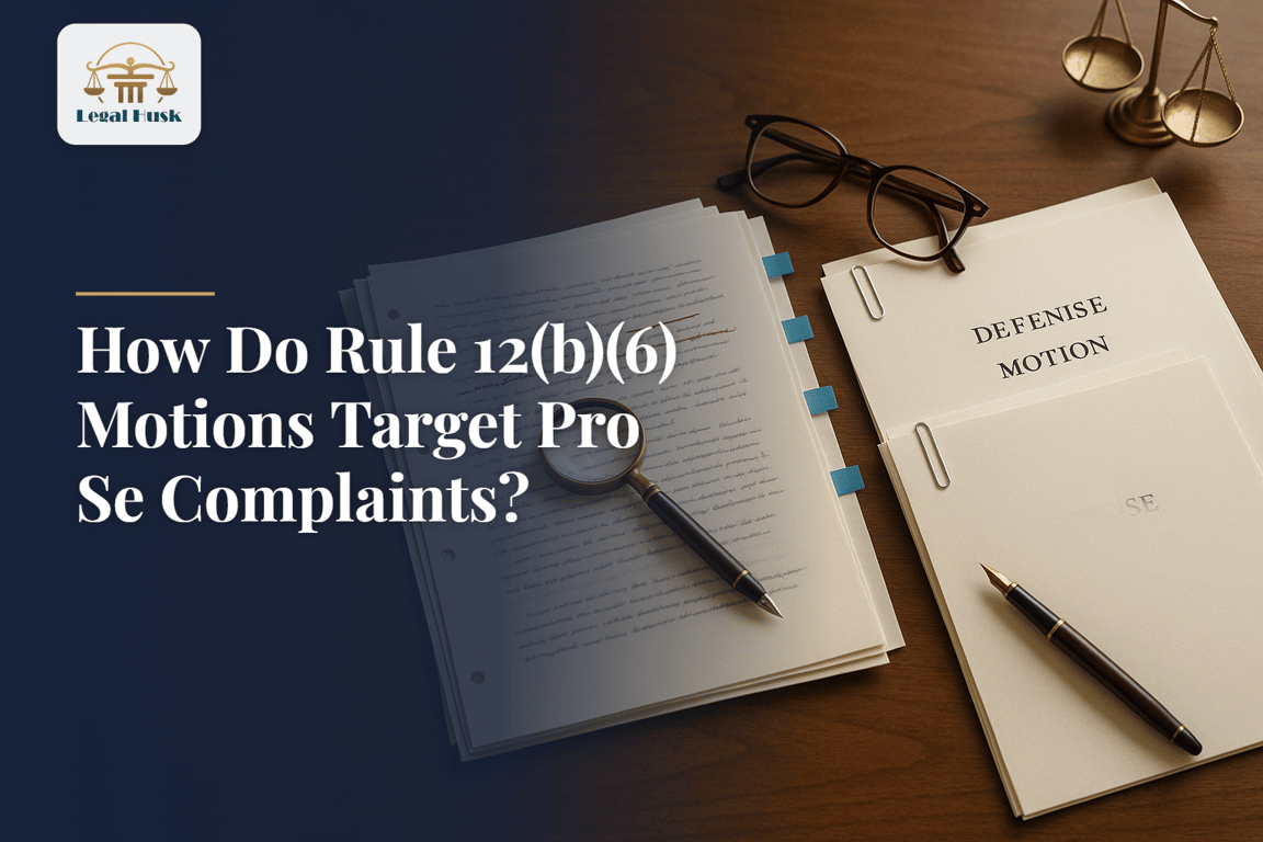 How Do Rule 12(b)(6) Motions Target Pro Se Complaints?