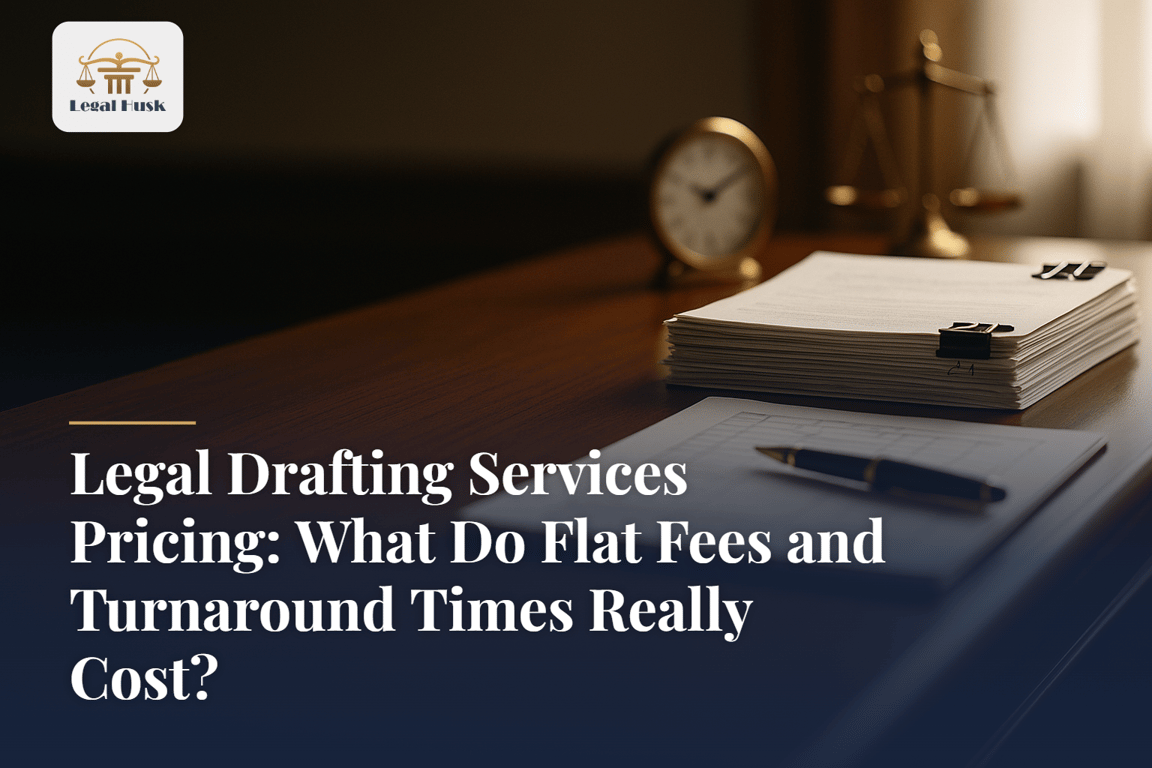 Legal Drafting Services Pricing: What Do Flat Fees and Turnaround Times Really Cost?