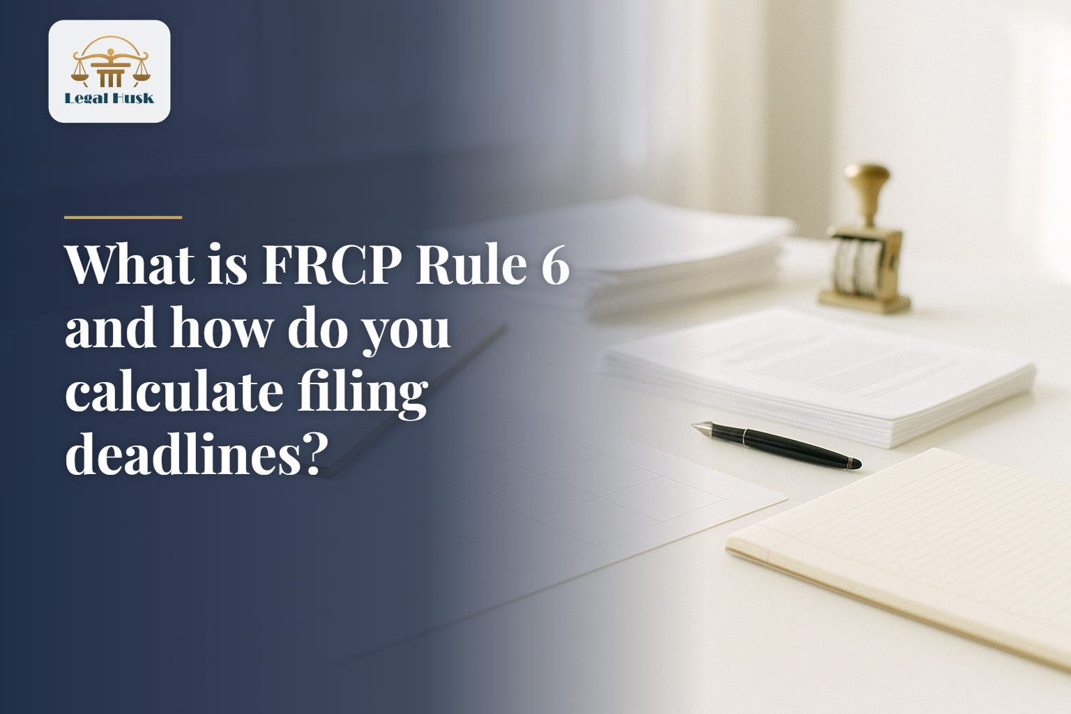 What is FRCP Rule 6 and how do you calculate filing deadlines?