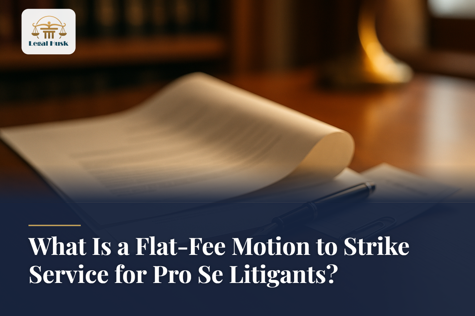 What Is a Flat-Fee Motion to Strike Service for Pro Se Litigants?