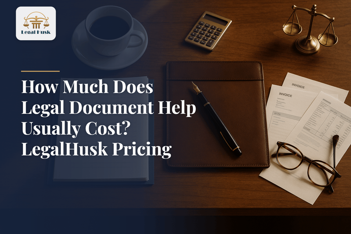 How Much Does Legal Document Help Usually Cost? LegalHusk Pricing Explained