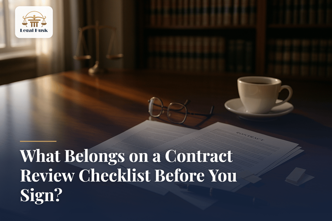 What Belongs on a Contract Review Checklist Before You Sign?