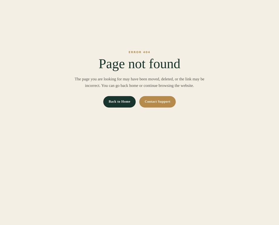 404 Error Recovery Page component