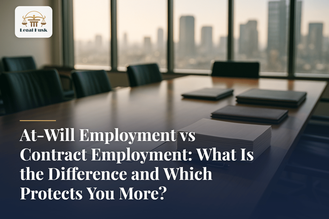 At-Will Employment vs Contract Employment: What Is the Difference and Which Protects You More?