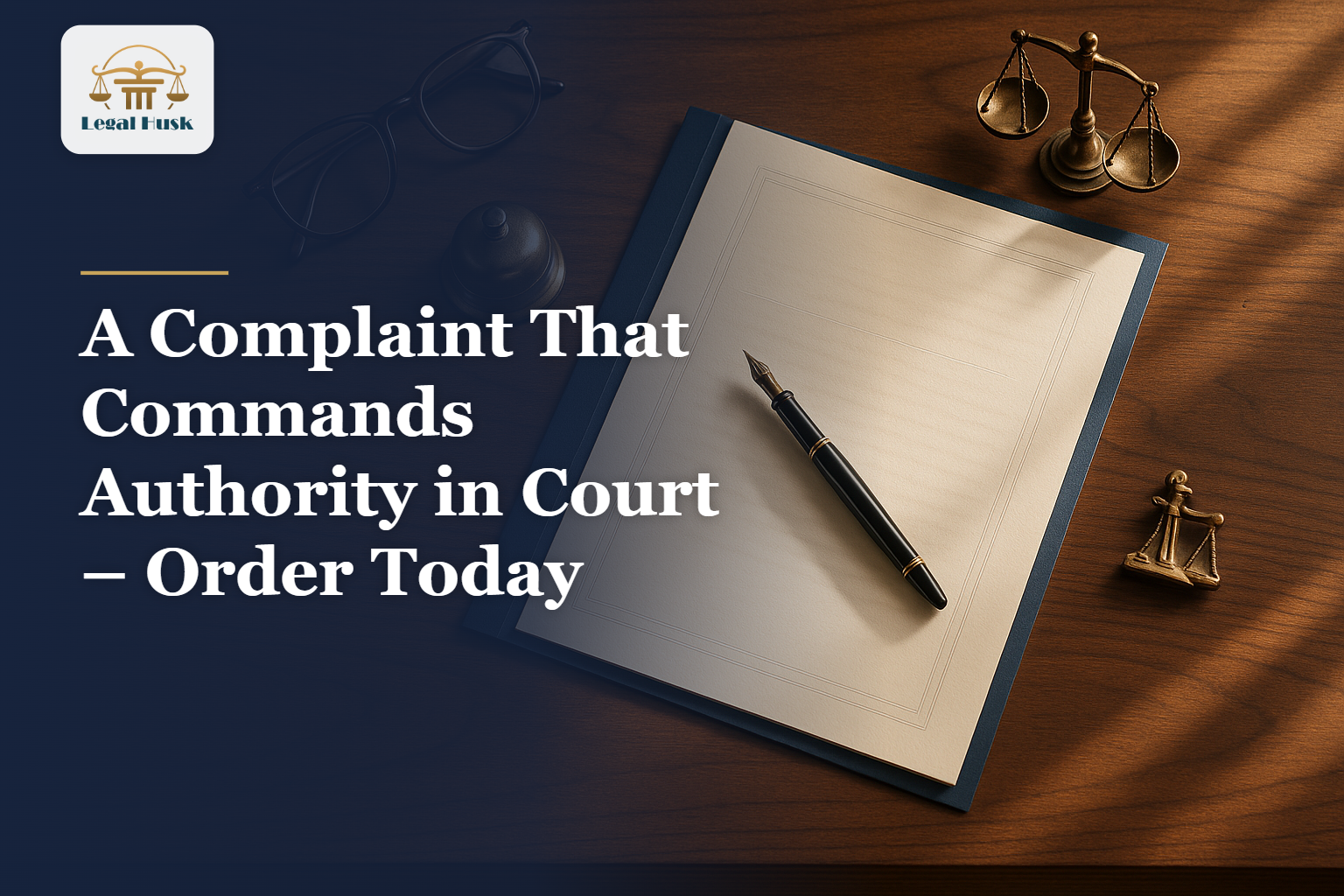 A Complaint That Commands Authority in Court – Order Today