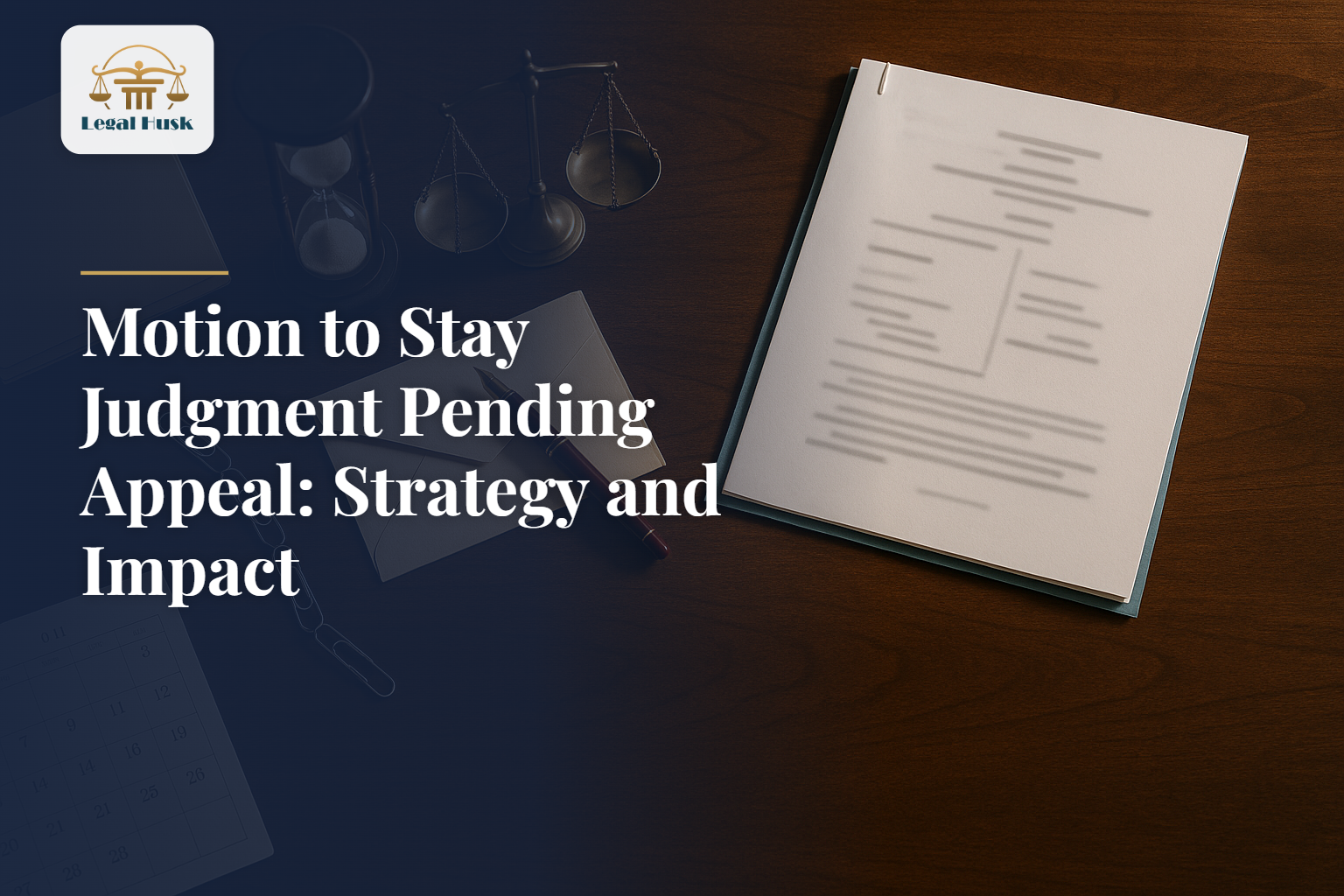 Motion to Stay Judgment Pending Appeal: Strategy and Impact