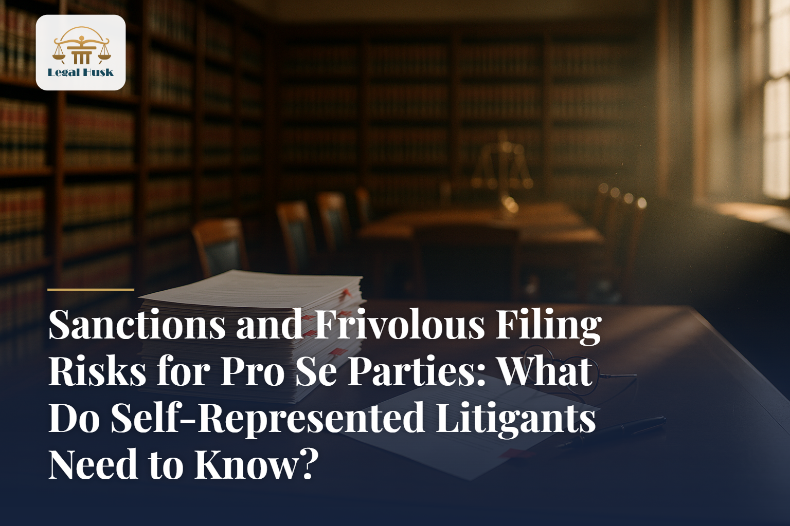 Sanctions and Frivolous Filing Risks for Pro Se Parties: What Do Self-Represented Litigants Need to Know?