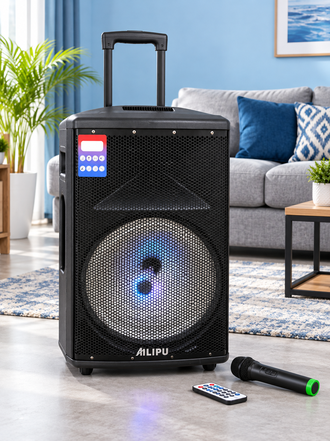 Ailipu KL-3511D 15-Inch Rechargeable Trolley Speaker