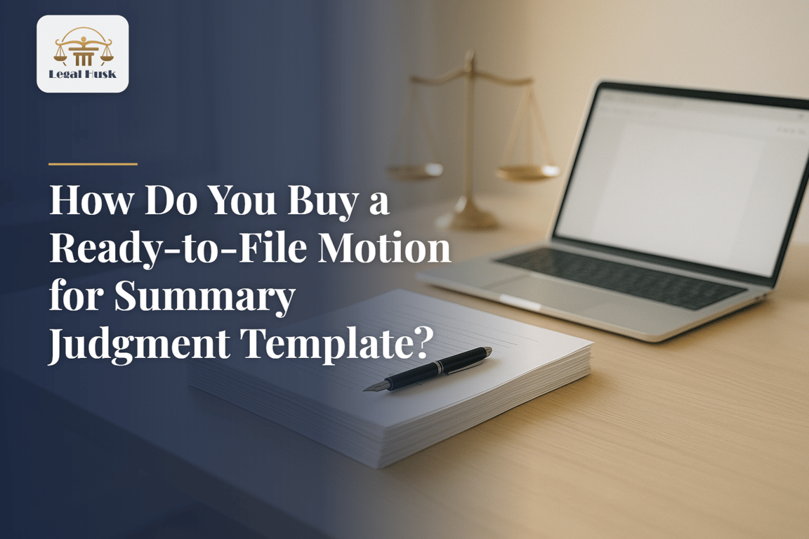 How Do You Buy a Ready-to-File Motion for Summary Judgment Template?