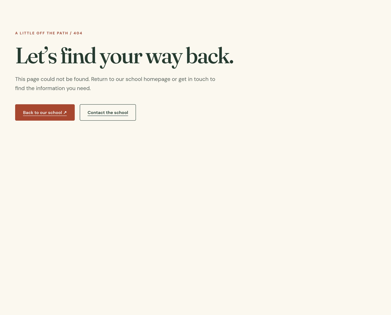 404 Error Recovery Page component
