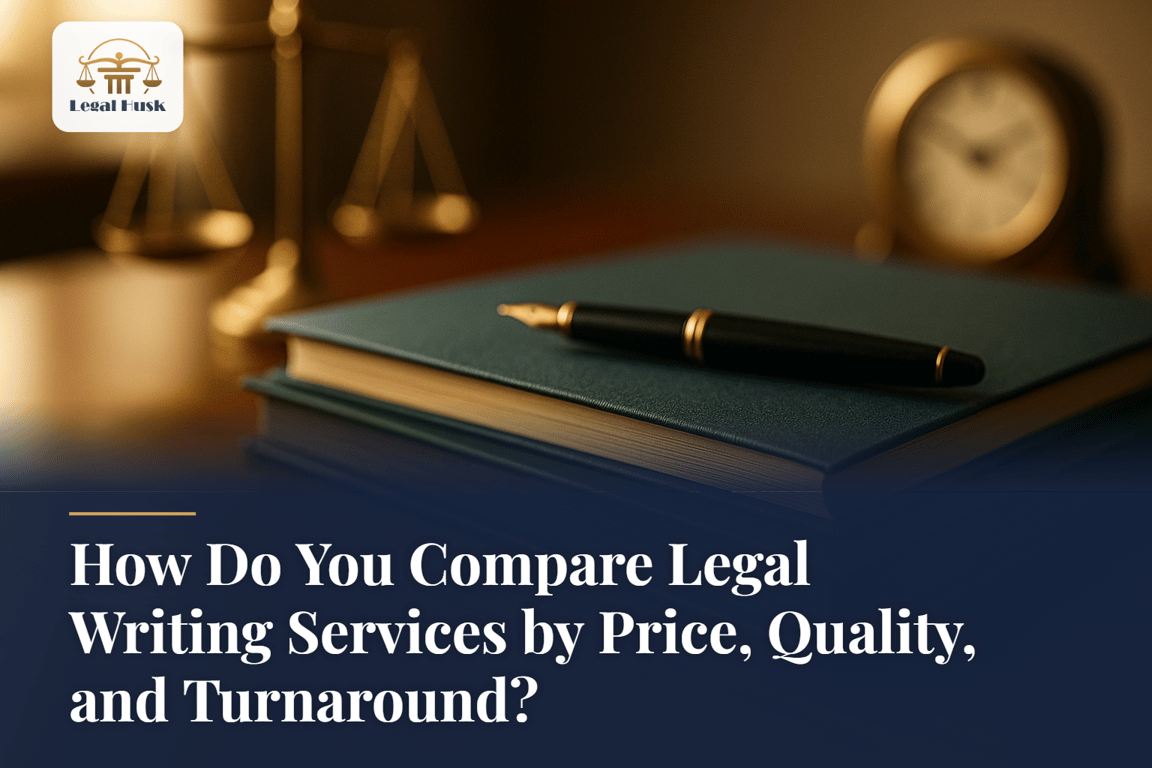 How Do You Compare Legal Writing Services by Price, Quality, and Turnaround?