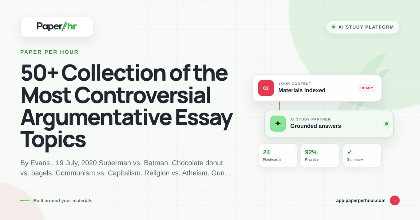 50+ Collection of the Most Controversial Argumentative Essay Topics