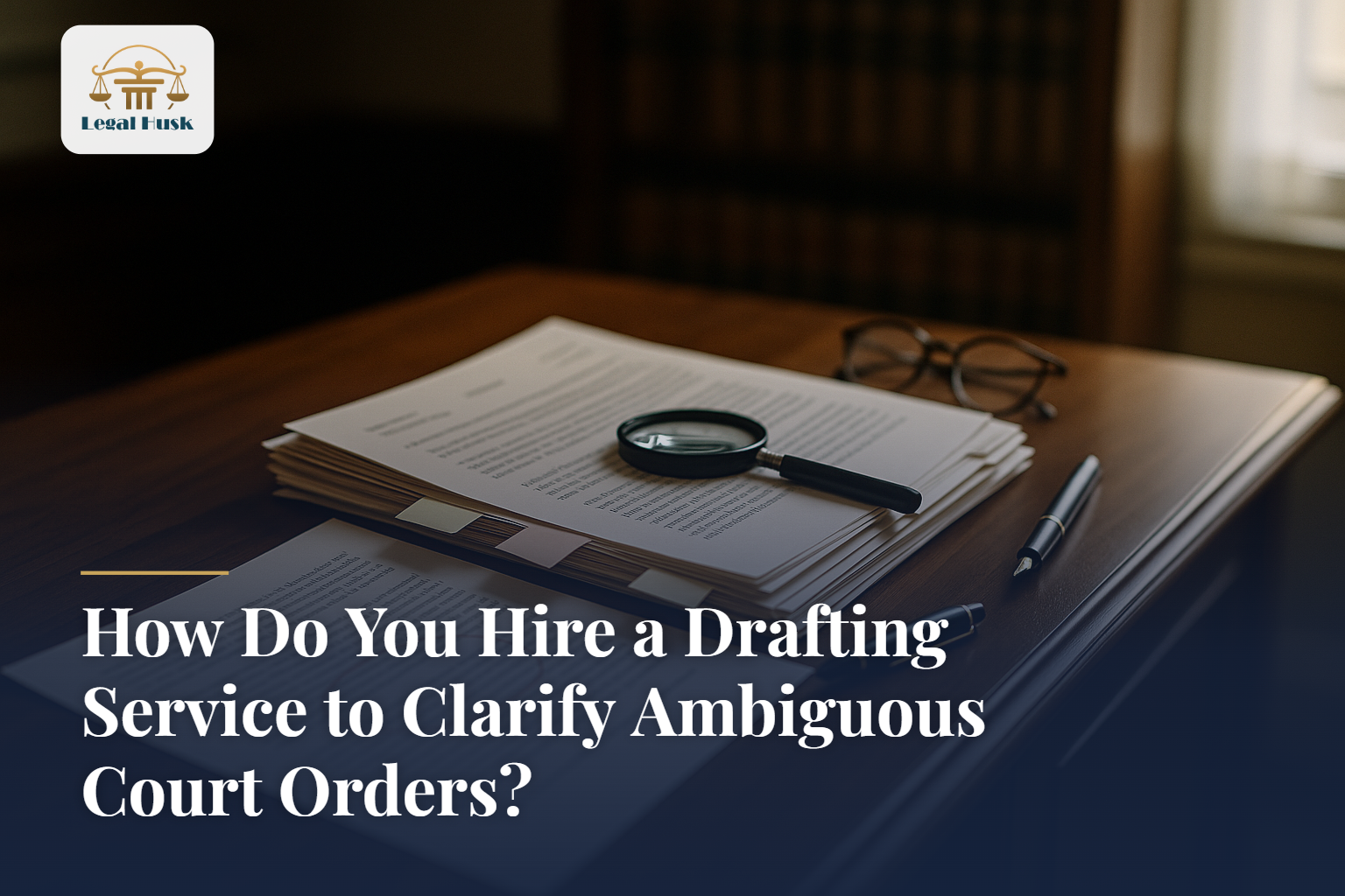 How Do You Hire a Drafting Service to Clarify Ambiguous Court Orders?
