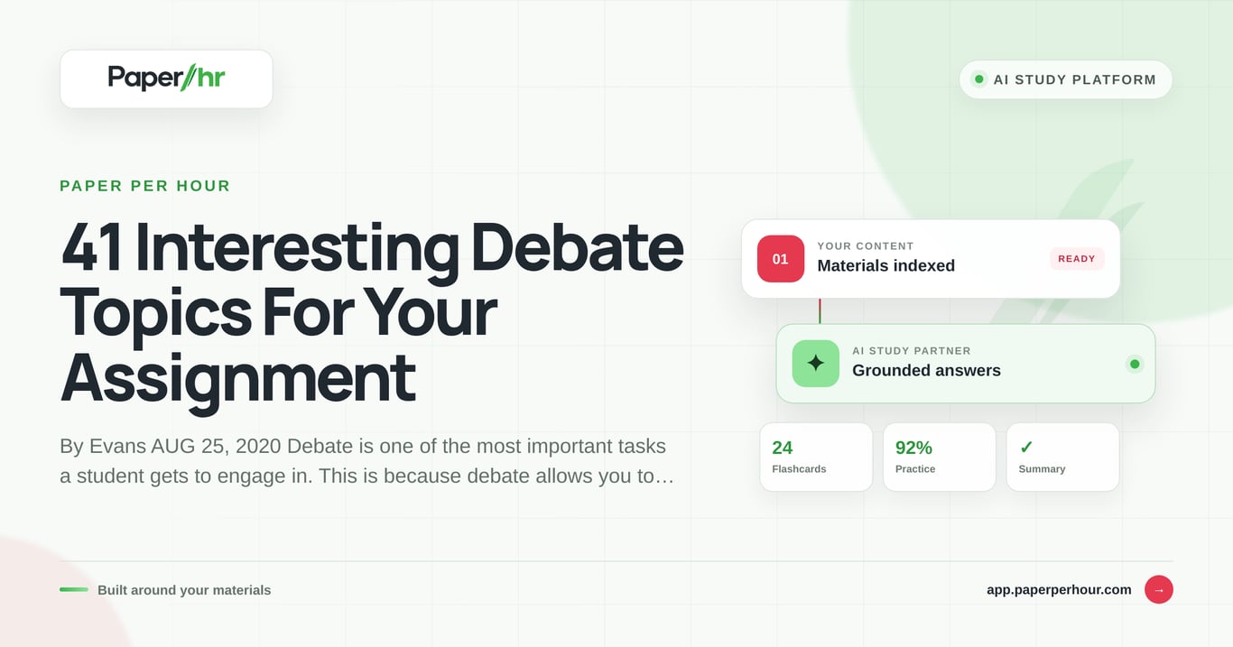 41 Interesting Debate Topics For Your Assignment