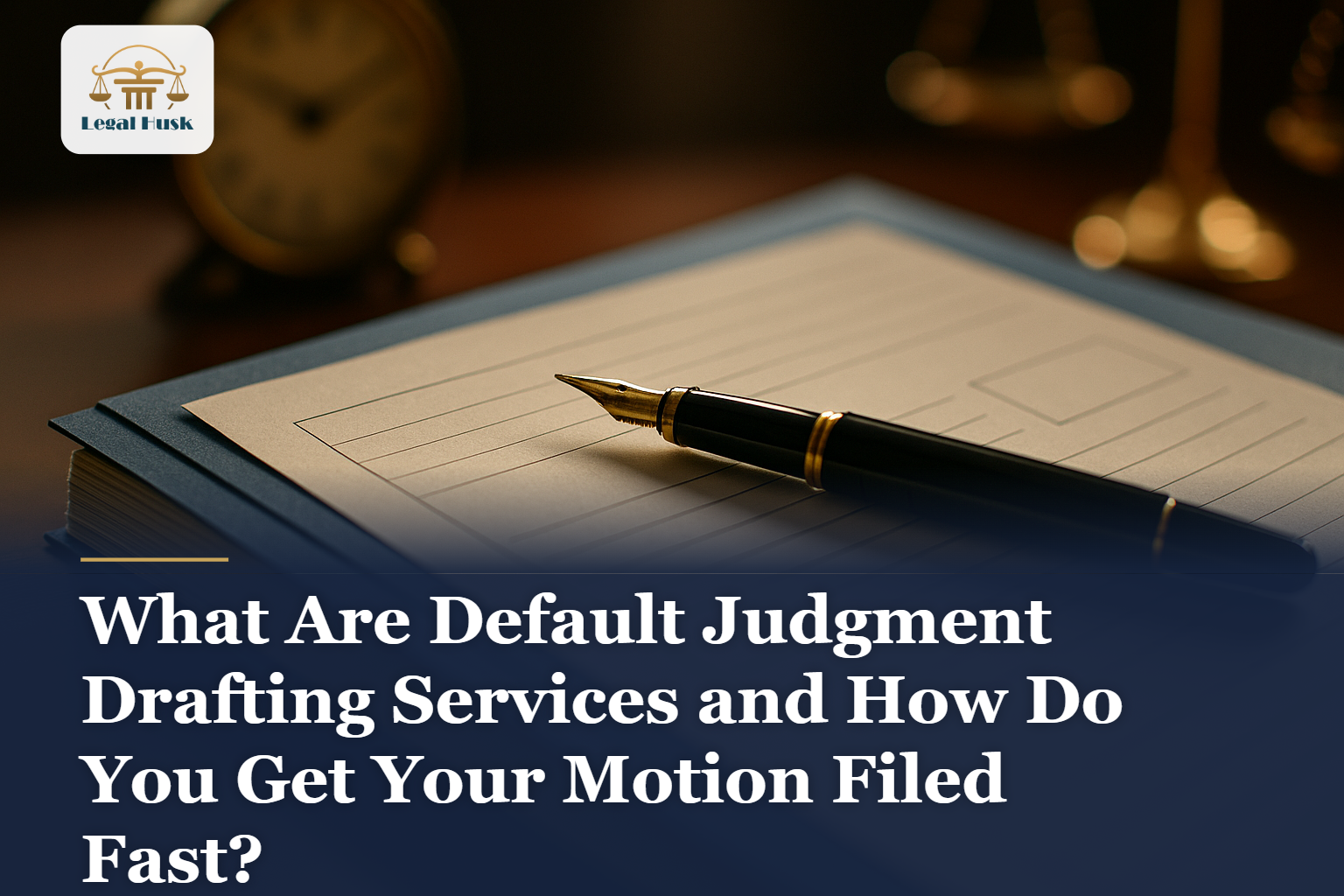 What Are Default Judgment Drafting Services and How Do You Get Your Motion Filed Fast?