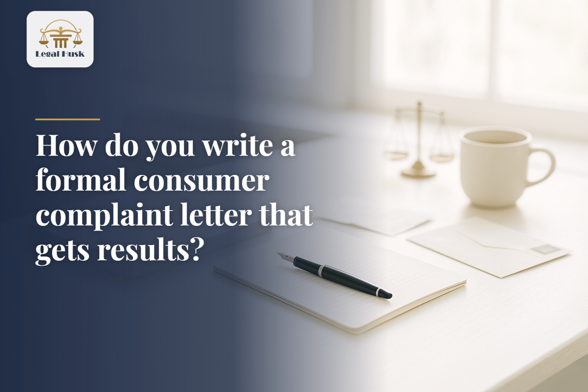 How do you write a formal consumer complaint letter that gets results?