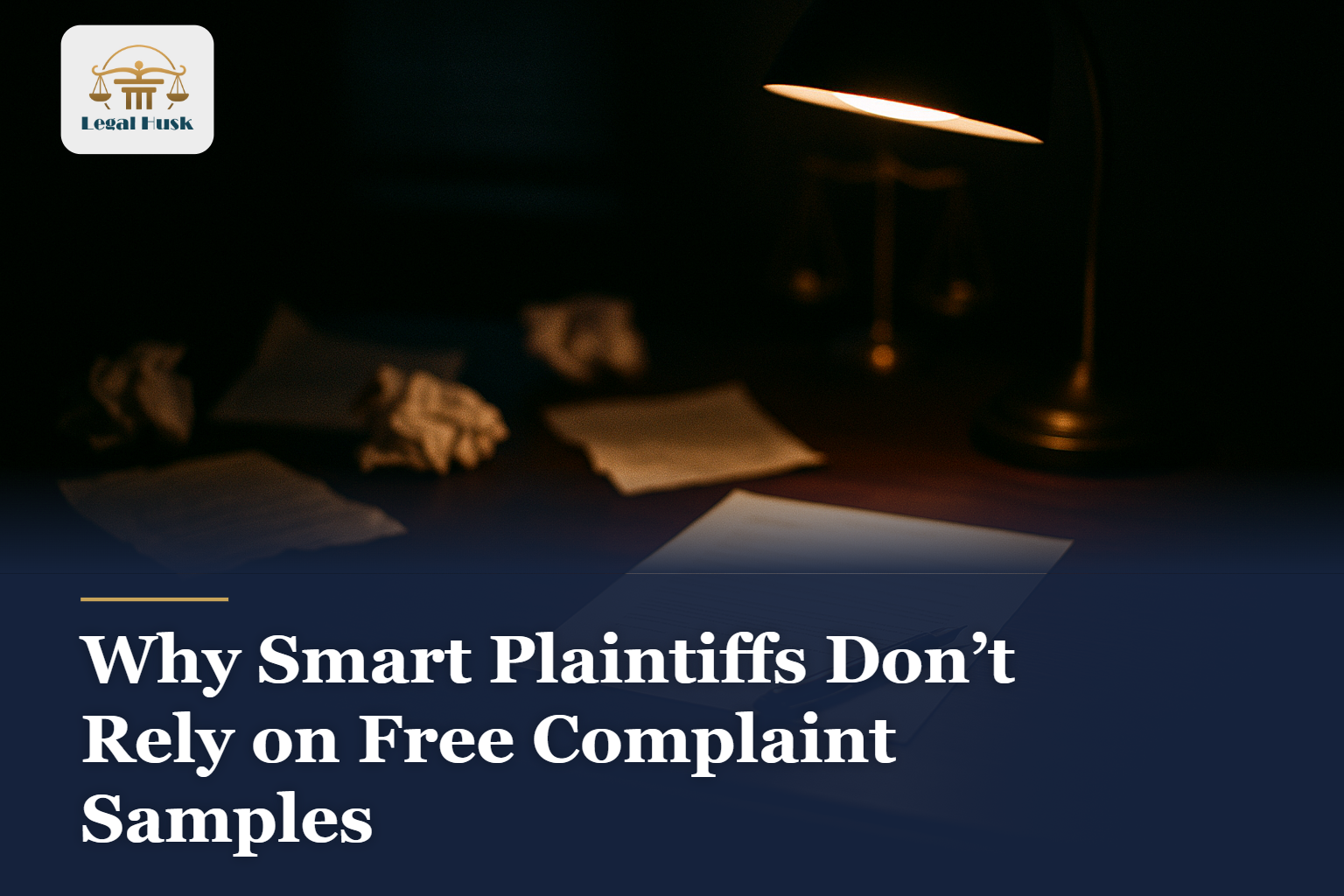 Why Smart Plaintiffs Don’t Rely on Free Complaint Samples