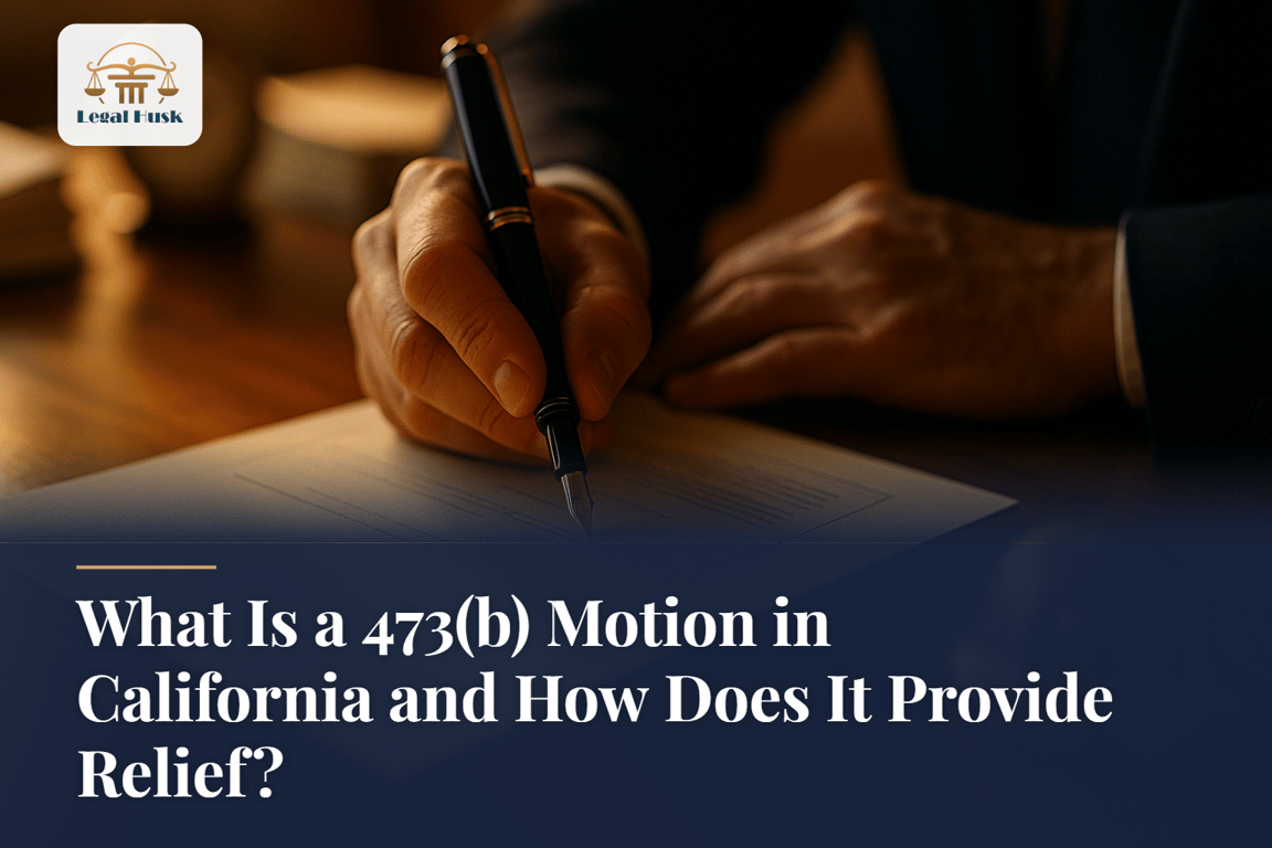 What Is a 473(b) Motion in California and How Does It Provide Relief?