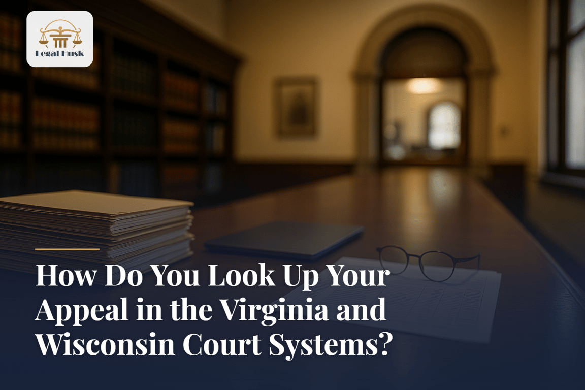 How Do You Look Up Your Appeal in the Virginia and Wisconsin Court Systems?