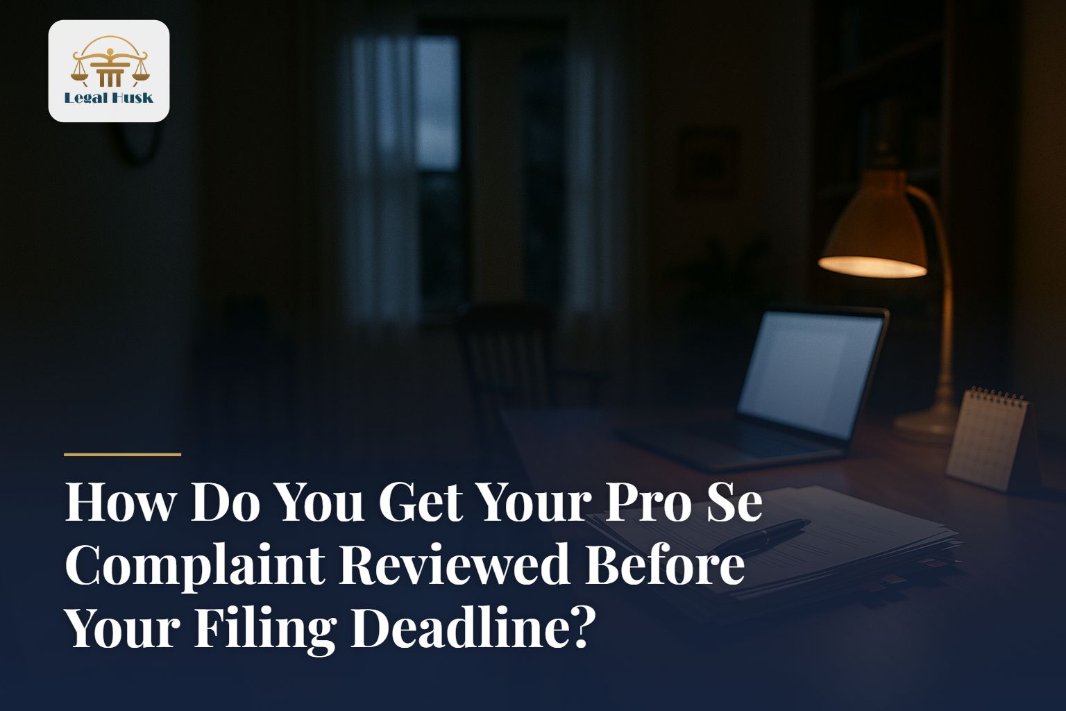 How Do You Get Your Pro Se Complaint Reviewed Before Your Filing Deadline?