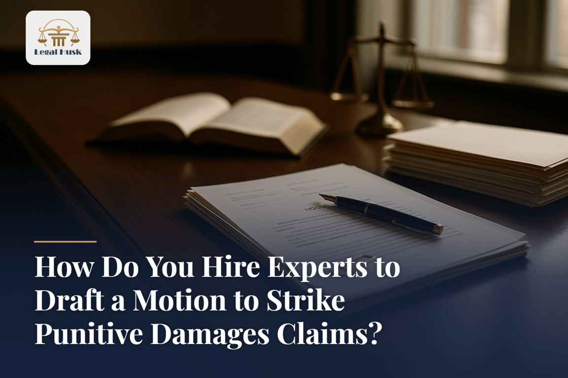 How Do You Hire Experts to Draft a Motion to Strike Punitive Damages Claims?