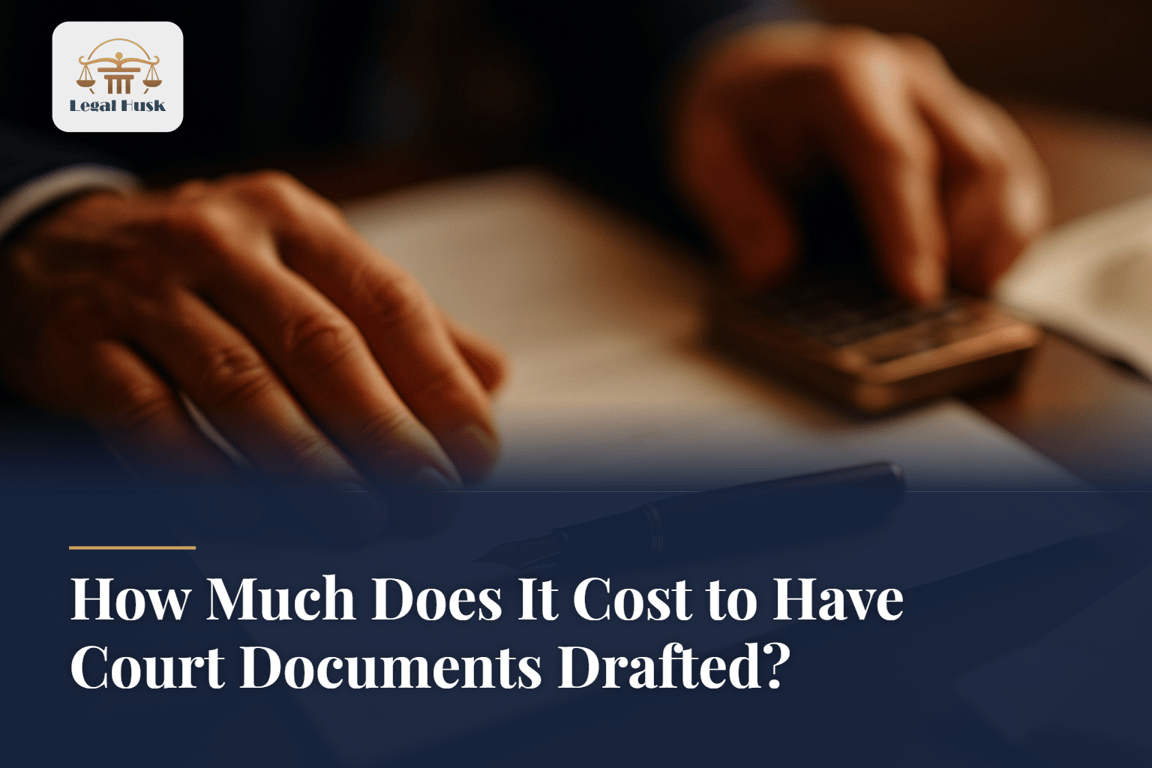 How Much Does It Cost to Have Court Documents Drafted?