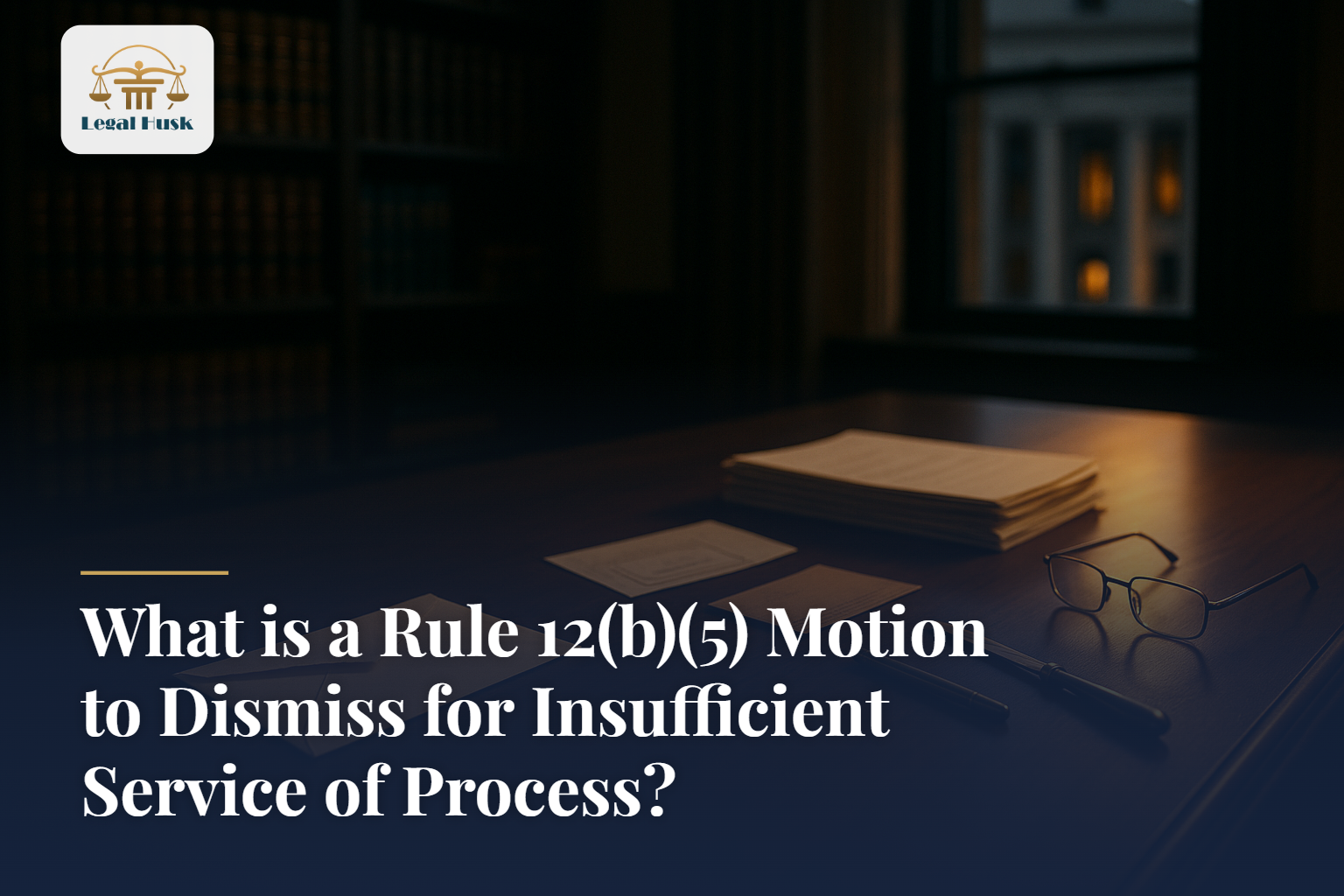 What is a Rule 12(b)(5) Motion to Dismiss for Insufficient Service of Process?