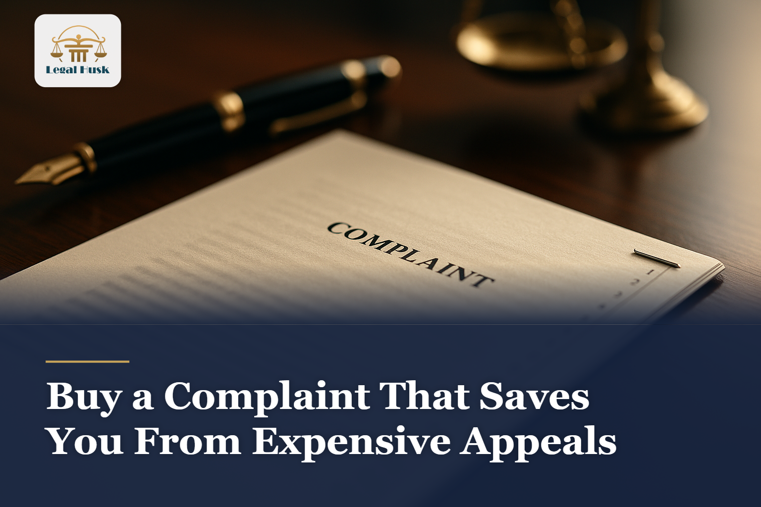 Buy a Complaint That Saves You From Expensive Appeals