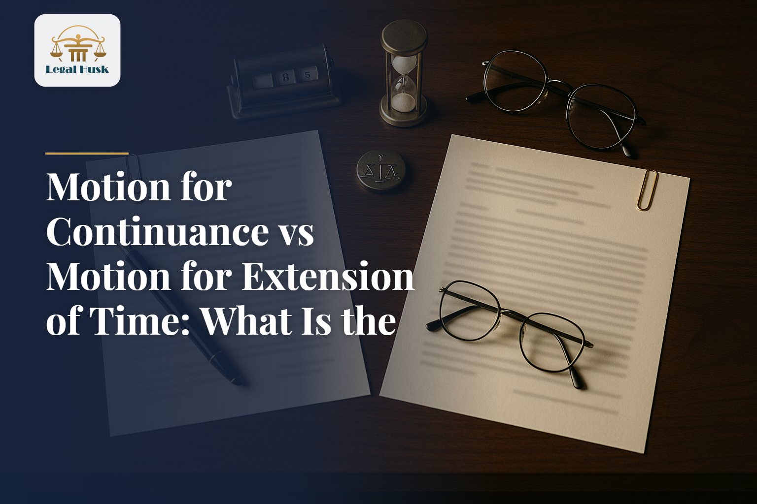 Motion for Continuance vs Motion for Extension of Time: What Is the Difference?
