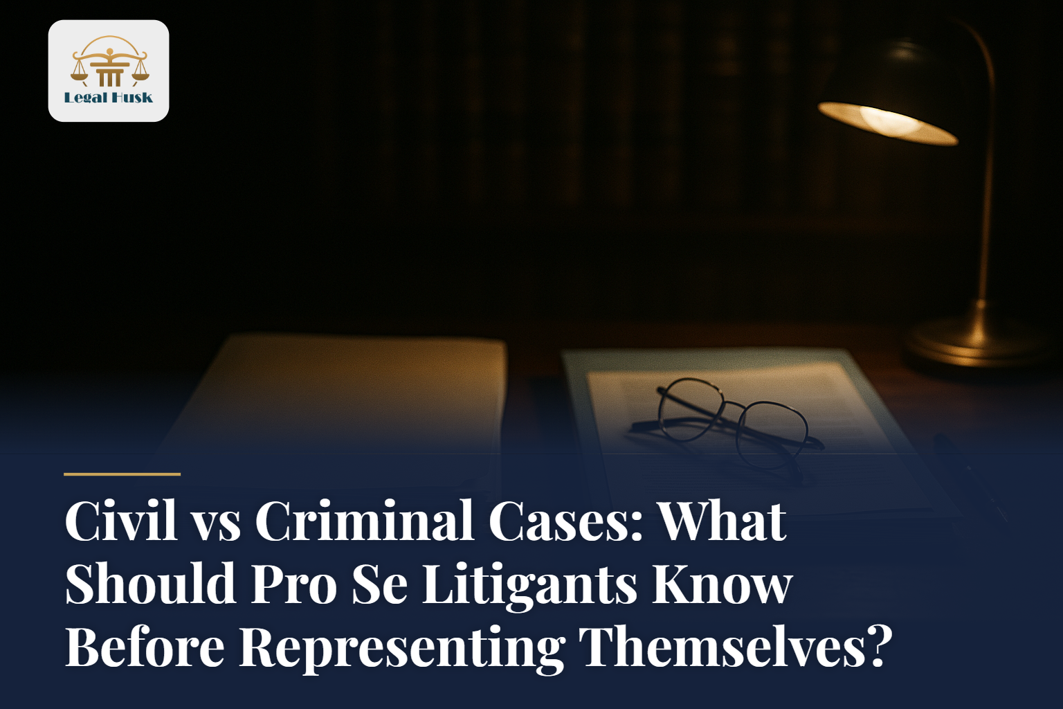 Civil vs Criminal Cases: What Should Pro Se Litigants Know Before Representing Themselves?