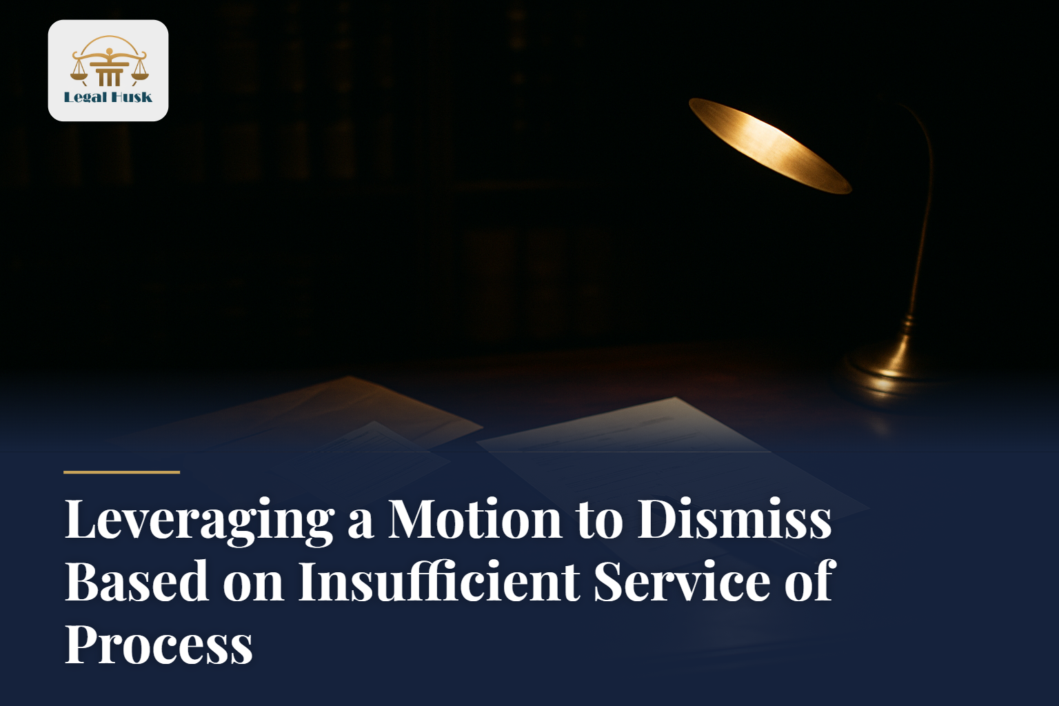Leveraging a Motion to Dismiss Based on Insufficient Service of Process