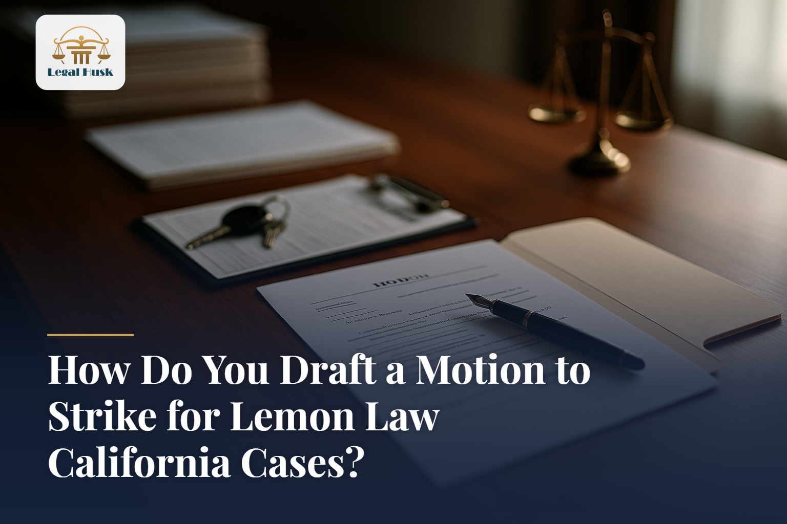 How Do You Draft a Motion to Strike for Lemon Law California Cases?
