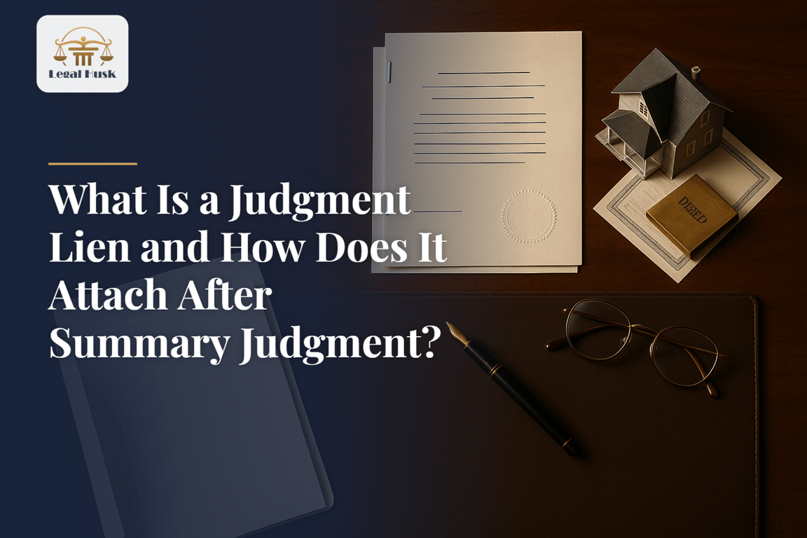 What Is a Judgment Lien and How Does It Attach After Summary Judgment?