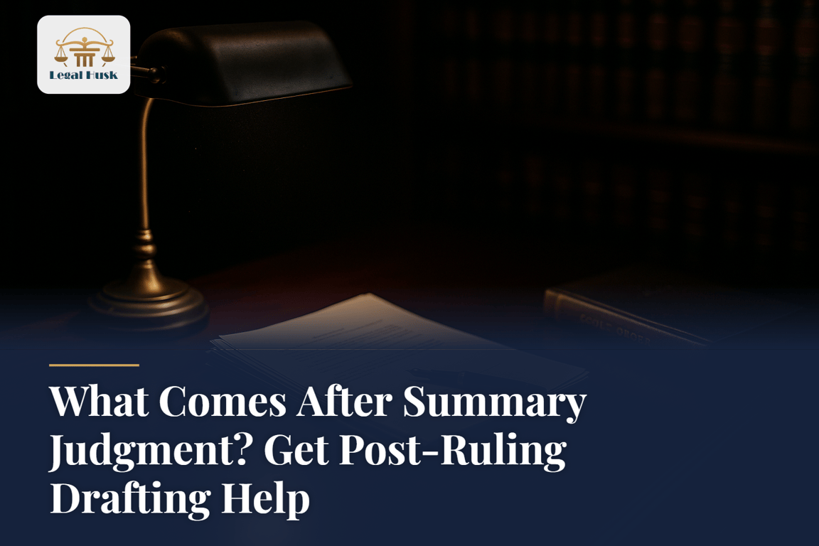 What Comes After Summary Judgment? Get Post-Ruling Drafting Help