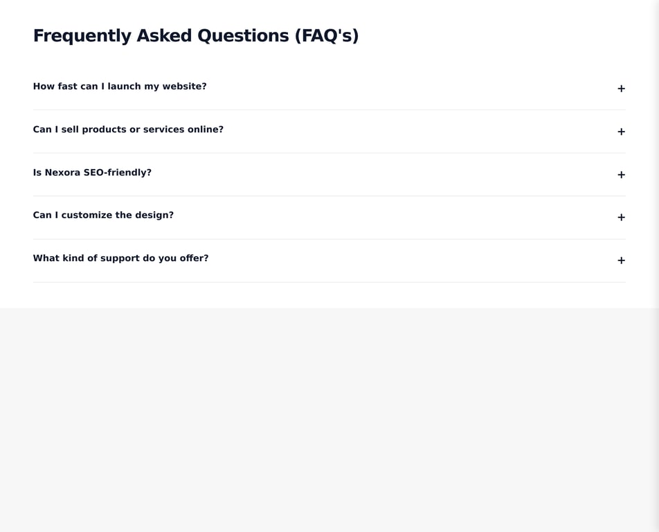 Nexora Minimal Divider Faqs