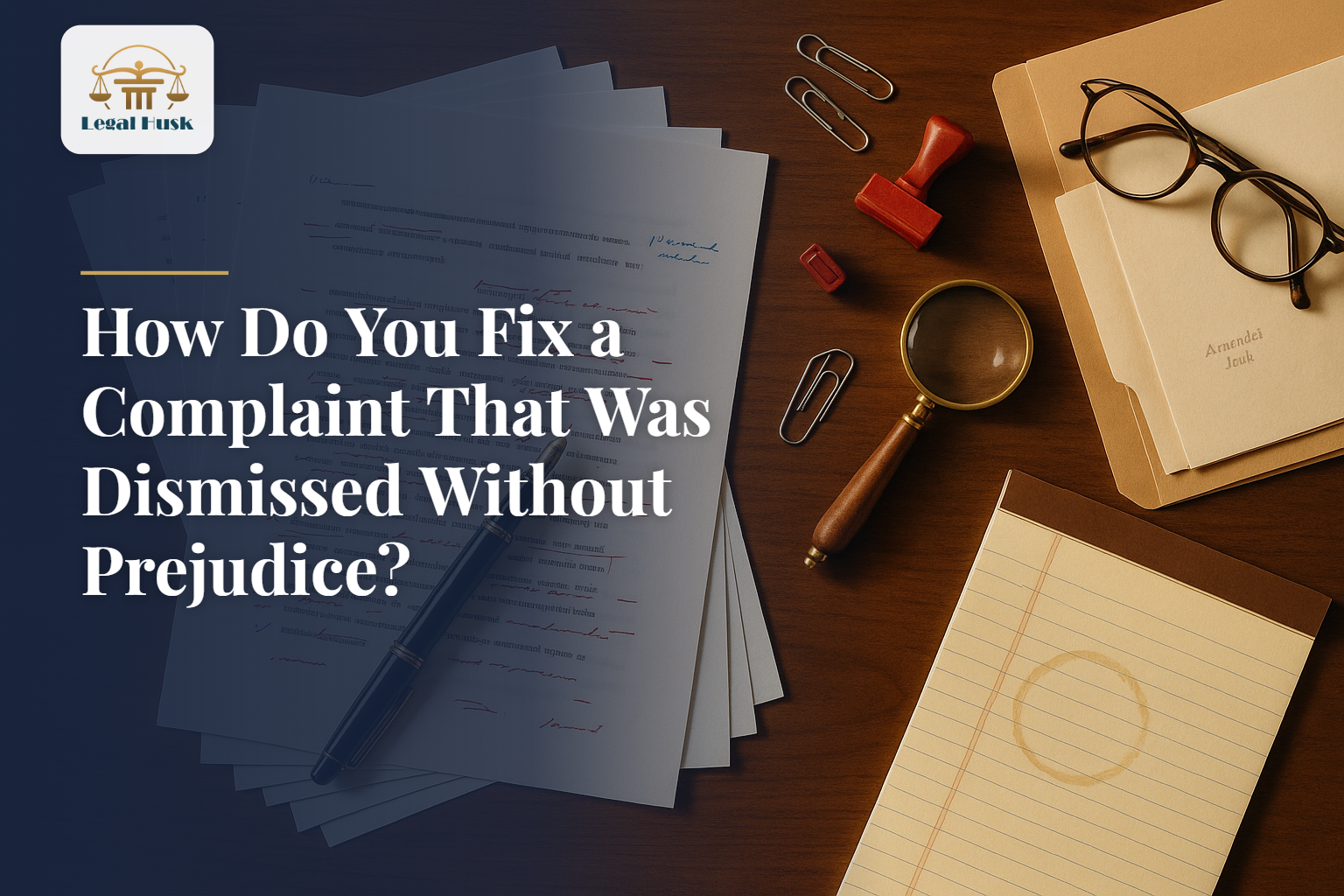 How Do You Fix a Complaint That Was Dismissed Without Prejudice?